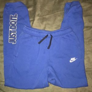 Blue Nike Sweat Pants
